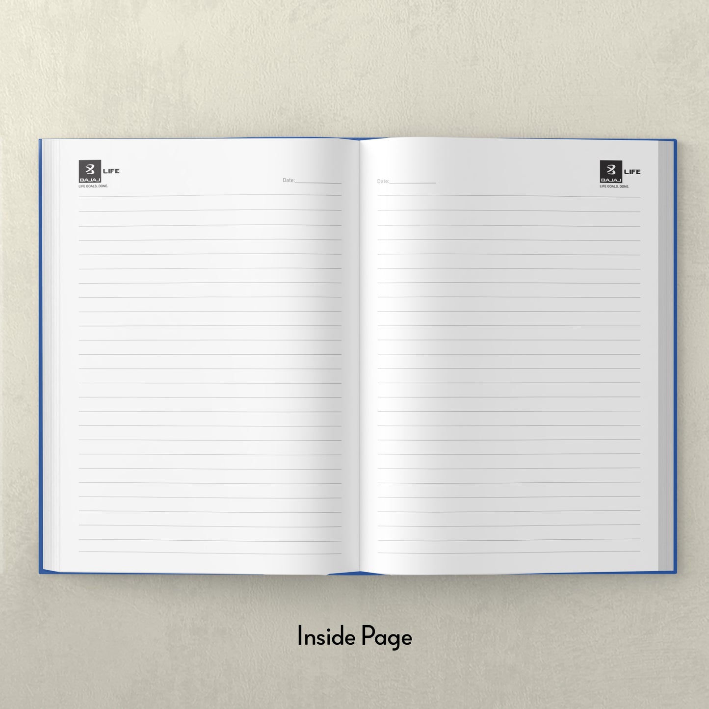 Bajaj Life Blue Color Leatherite Corporate Diary